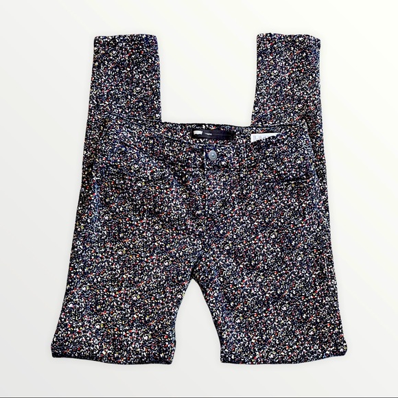 LEVI rainbow paint splatter skinny leggings size 2/26 - Picture 1 of 10